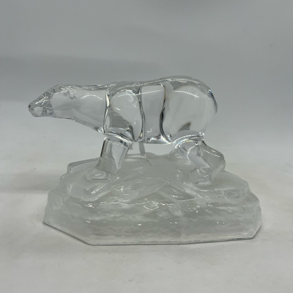 Vintage Cristal d’ Arques, France, Polar Bear on Ice